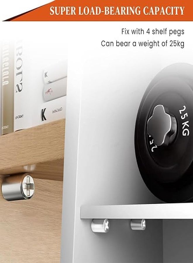 Bitnex مجموعة Bitnex من 100 قطعة من أوتاد دعم الأرفف، مزودة بأغطية سيليكون مانعة للانزلاق، أوتاد أرفف للخزائن، أوتاد تثبيت للأرفف المصفحة لخزائن المطبخ، والخزائن، ورفوف الكتب، وخزائن الملابس، والخزائن الزجاجية. - Image 4